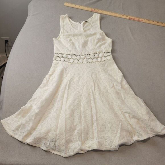 Free People Daisy Lace Fit and Flare ivory Dress Size 0 - Picture 2 of 8